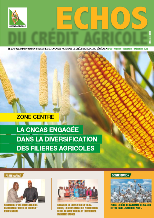 Bulletin d'information ECHOS DU CREDIT AGRICOLE n° 9